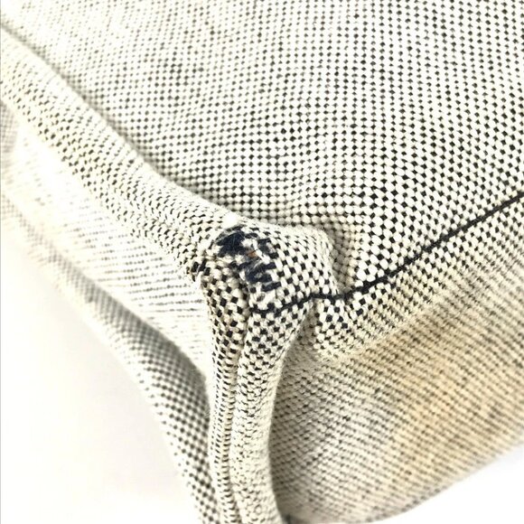 HERMES Sac Arne MM Bag Shoulder Bag Tote Bag Hand Bag cotton Black - Picture 4 of 16